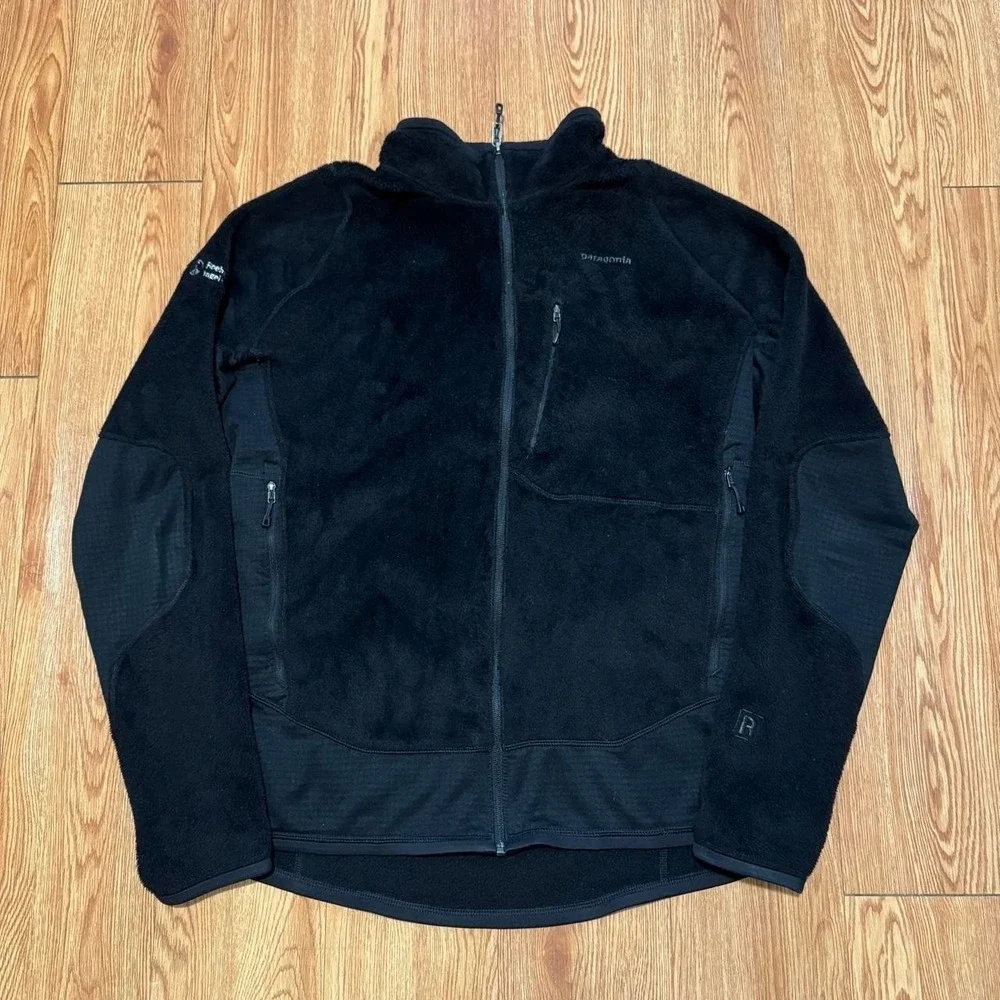 Patagonia Men's R2 Fleece Regular Full Zip Black Pile Size XL